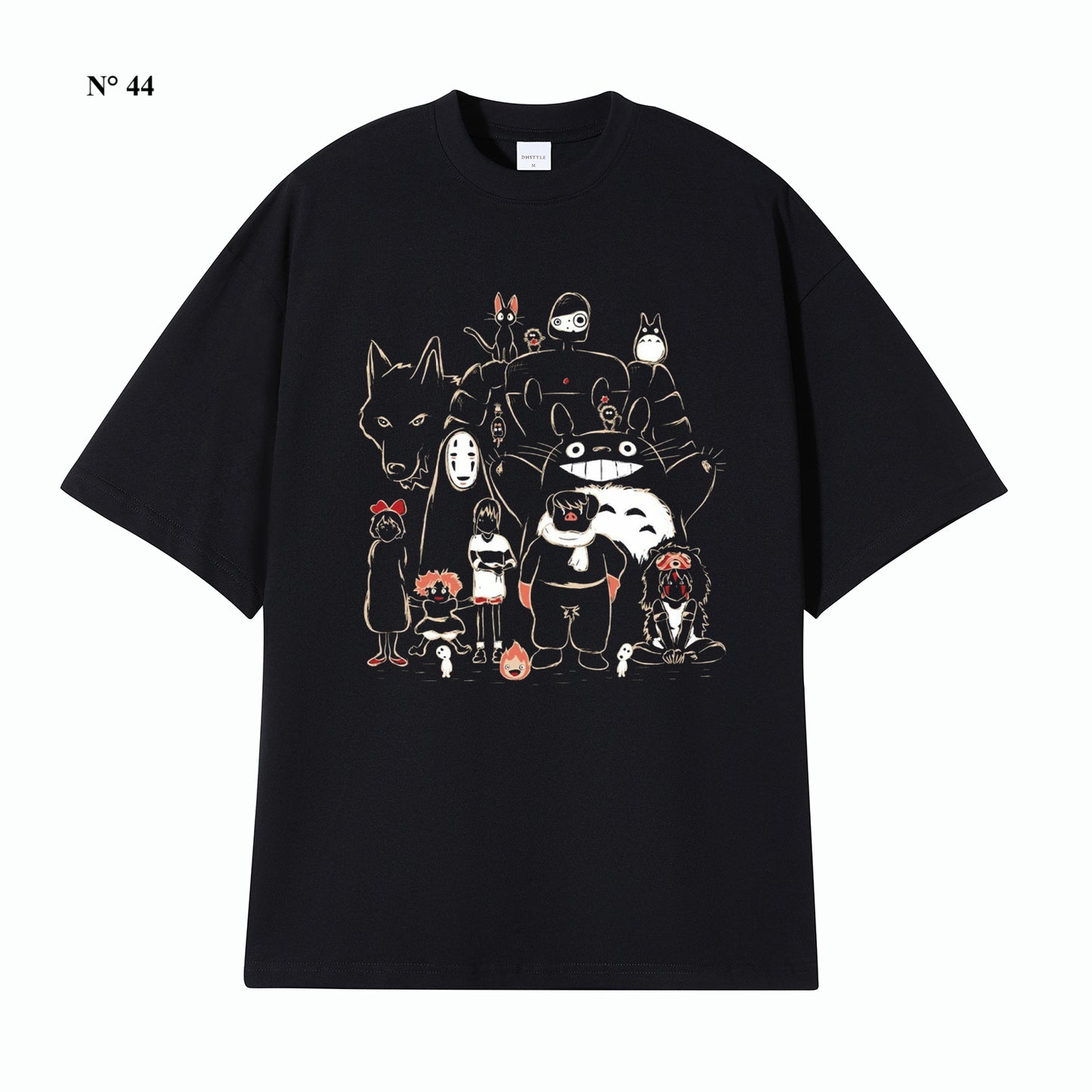 T-shirt noir en coton
