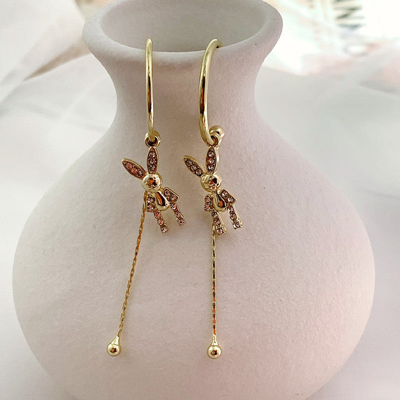 Boucle d'oreilles style lapin mignon