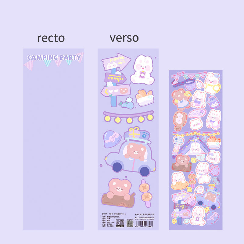 Stickers / Autocollant décoratif / One sheet / Une feuille