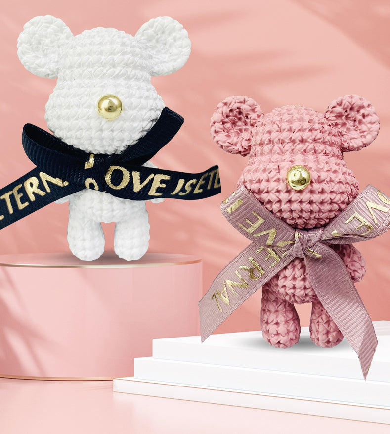 Porte-clés ours multicouleurs