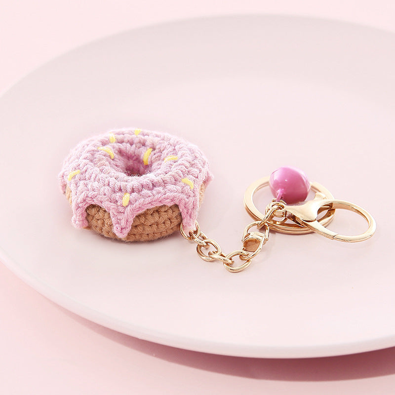 Porté-clé mignon donuts - Porte-clefs thème fruits - porte clé fantaisie