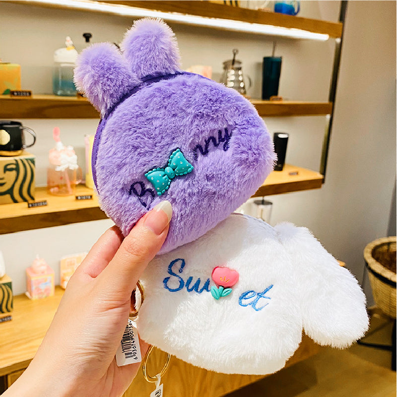 Porte-monnaie en peluche, cadeau noël