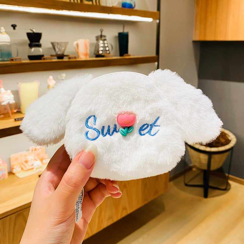 Porte-monnaie en peluche, cadeau noël
