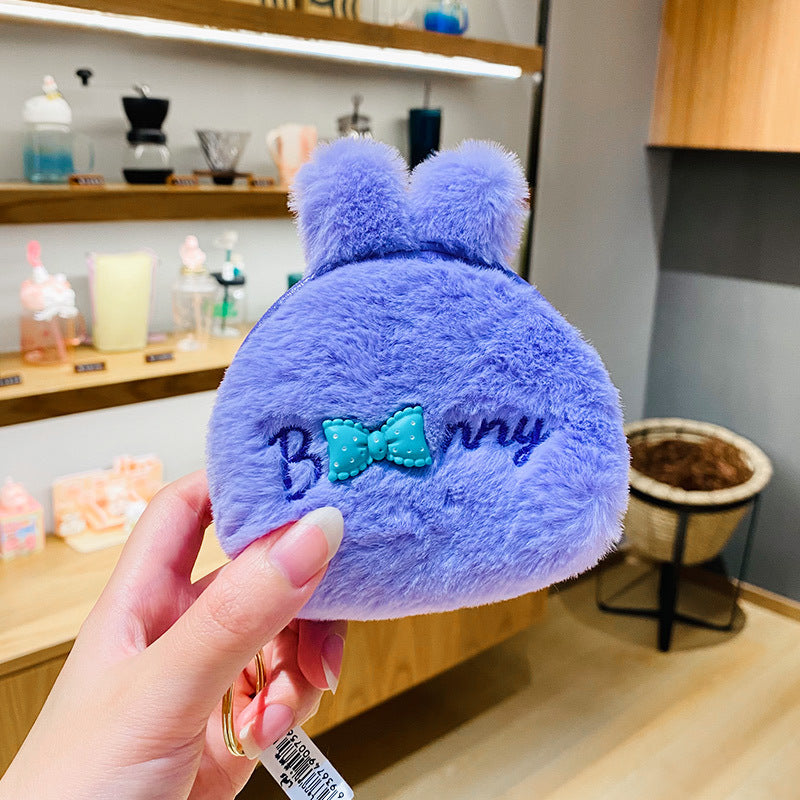Porte-monnaie en peluche, cadeau noël