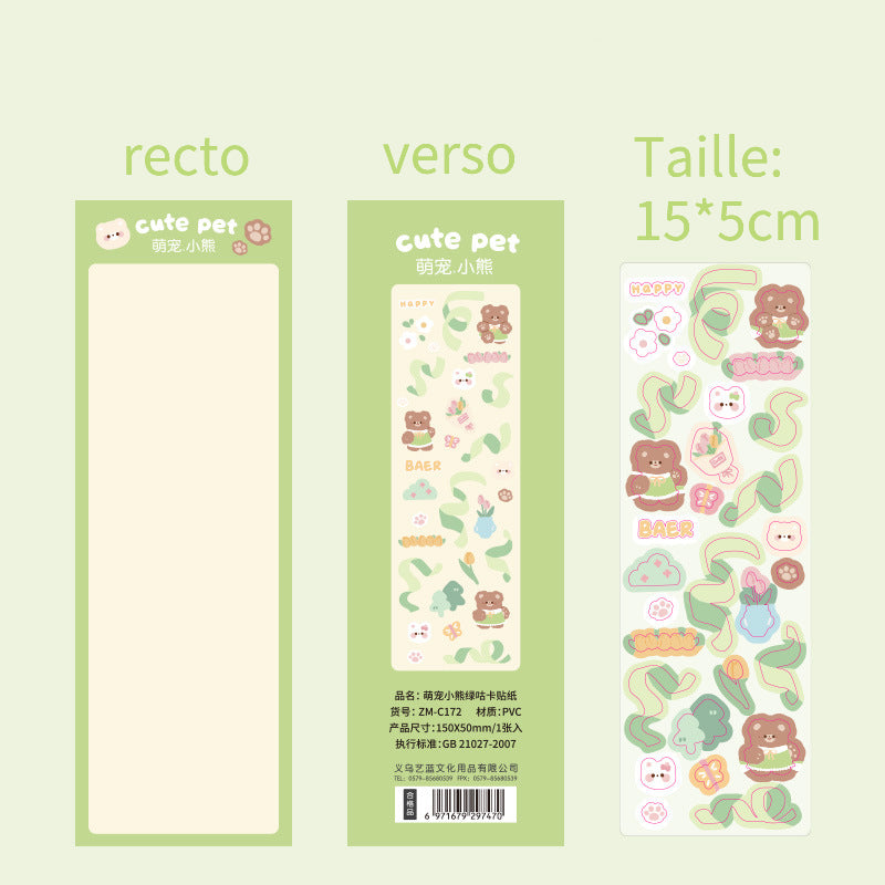 Stickers / Autocollant décoratif / One sheet / Une feuille