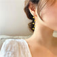 Boucles d'oreilles en argent sterling 925, bijoux élégants, à motif de fleur violette ou jaune